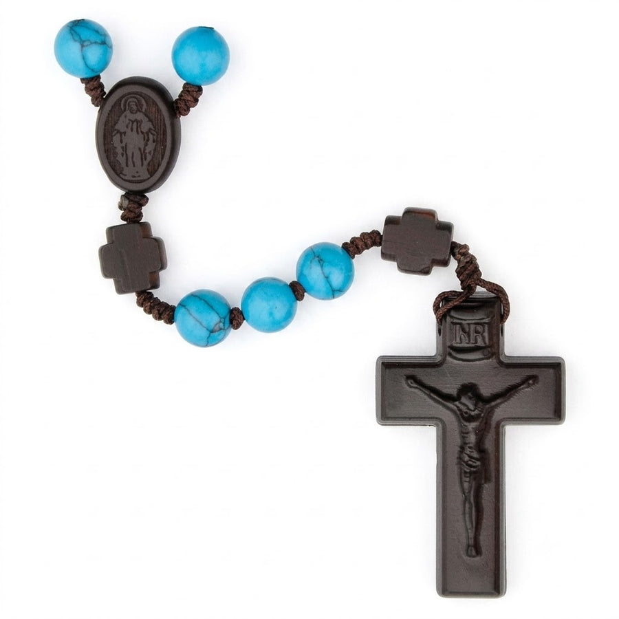 The Stella Maris Turquoise Rosary