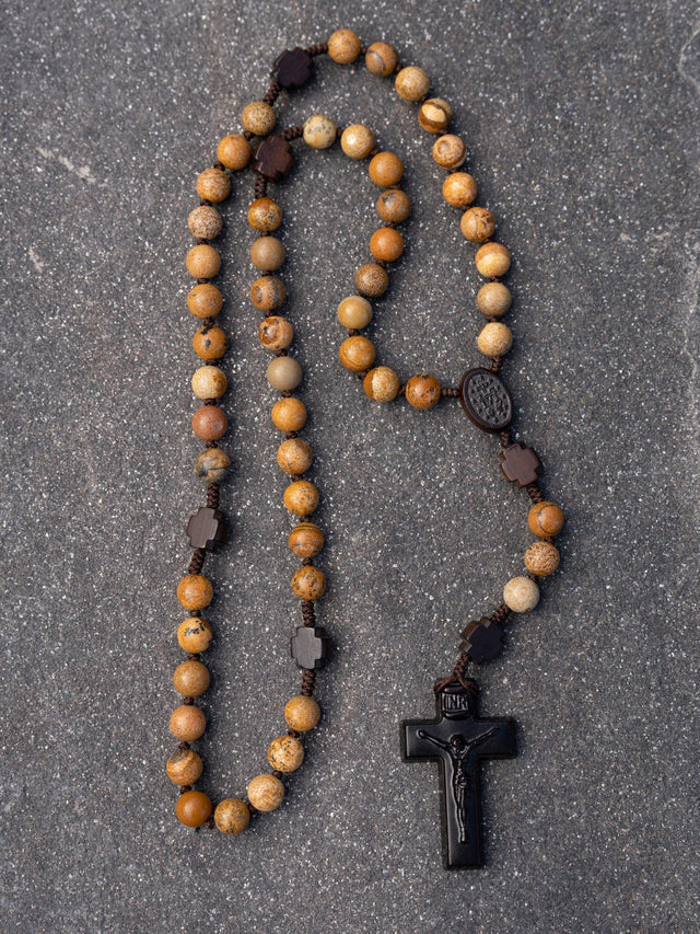 The Desert Pilgrim Jasper Rosary