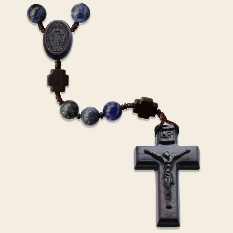 The Queen of Heaven Sodalite Rosary