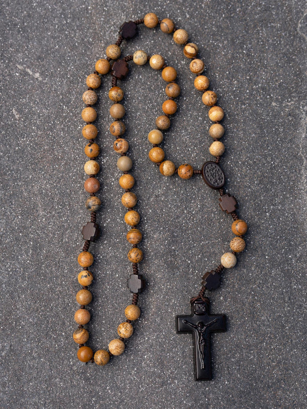 The Desert Pilgrim Jasper Rosary